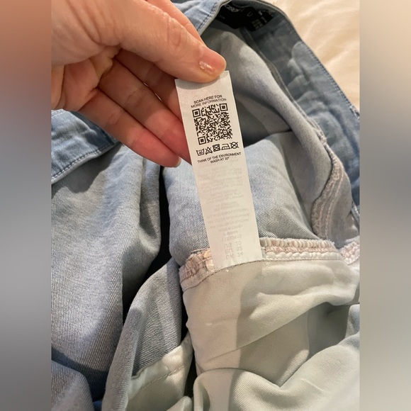 Asos luxe curve size 20 straight leg light wash denim stretchy jeans - Picture 5 of 11